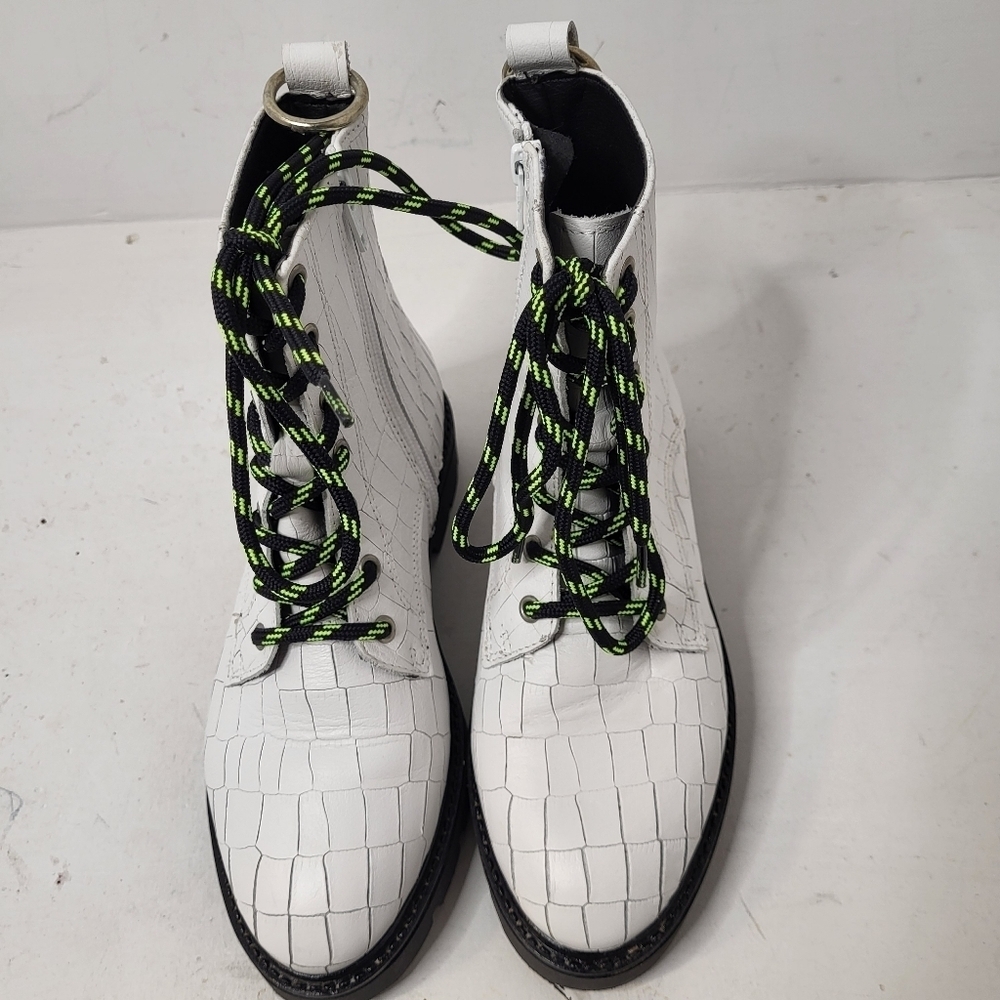 L'Intervalle Gene white croco leather boots Size 36 - Picture 2 of 11